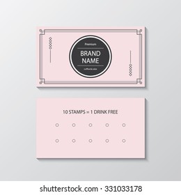 business card for cafe