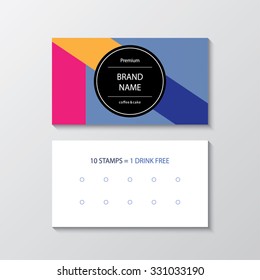 business card for cafe