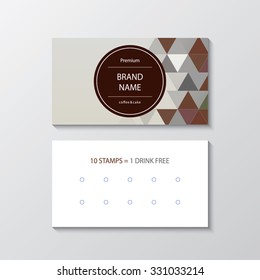 business card for cafe