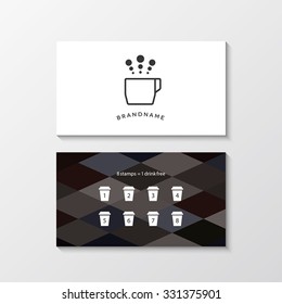 business card for cafe