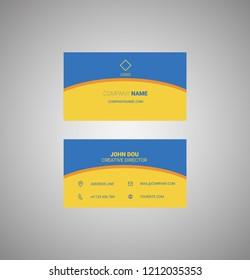 Business card. Clean and simple modern design. Flat design. Vector.