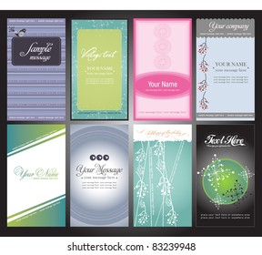 business card collection