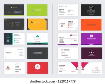 Business Card Collection Set. Creative Business Card. Modern Business Card Set. Professional Business Card Design.