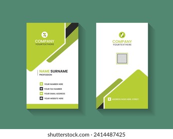 Business card for company and brand etc. Creative and modern visiting card.