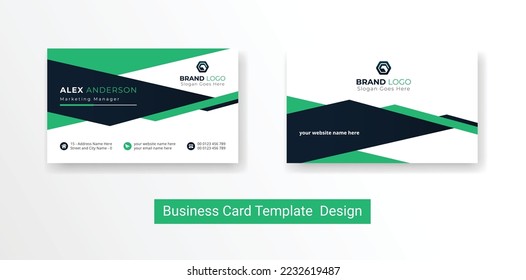 
Business card with company logo abstract background visiting card for corporate and personal use