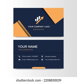 Business card for company simple Vector Illustration