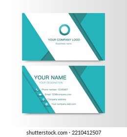 Business card for company simple Vector Illustration