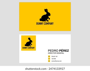 Business card of a company. vector