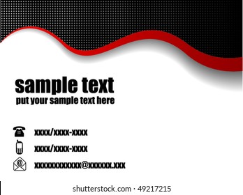 business card composition