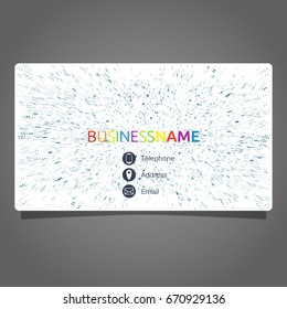 Business card concept for printing