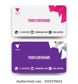 Business Card Concept Template Vector