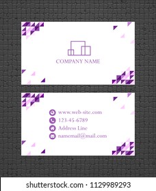 Business Card Concept. Vector Illustration. Bussines Card Template