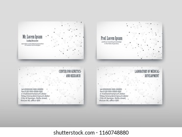 Business card containing contact information making it easier to find clients for promoting goods and services in the financial market. Vector illustration