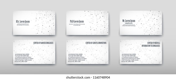 Business card containing contact information making it easier to find clients for promoting goods and services in the financial market. Vector illustration