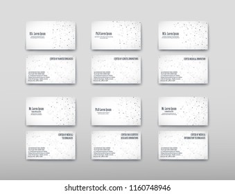 Business card containing contact information making it easier to find clients for promoting goods and services in the financial market. Vector illustration
