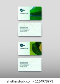 Business card containing contact information making it easier to find clients for promoting goods and services in the financial market. Vector illustration