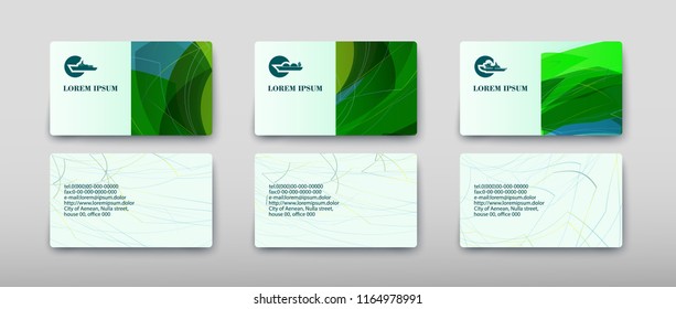 Business card containing contact information making it easier to find clients for promoting goods and services in the financial market. Vector illustration