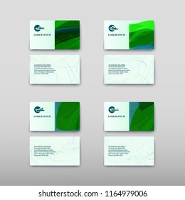 Business card containing contact information making it easier to find clients for promoting goods and services in the financial market. Vector illustration