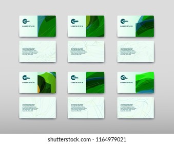 Business card containing contact information making it easier to find clients for promoting goods and services in the financial market. Vector illustration