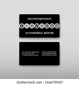 Business card containing contact information making it easier to find clients for promoting goods and services in the financial market. Vector illustration