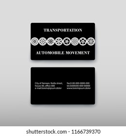 Business card containing contact information making it easier to find clients for promoting goods and services in the financial market. Vector illustration