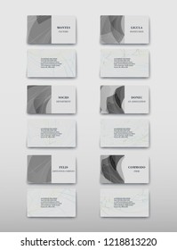 Business card containing contact information making it easier to find clients for promoting goods and services in the financial market. Vector illustration