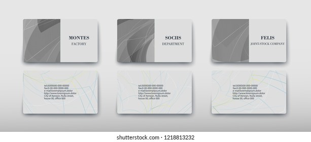 Business card containing contact information making it easier to find clients for promoting goods and services in the financial market. Vector illustration