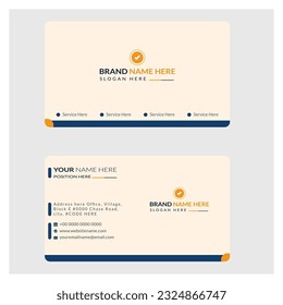Business card for corporate busuness