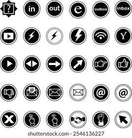 Business card and corporate icons and symbol set