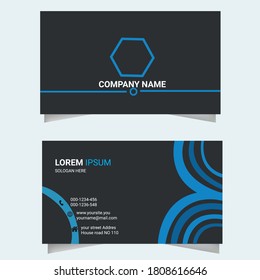Business card. Corporate business card template. Vector