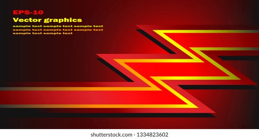 Business card. Creative background for flyers and banners. Simple angular shapes. Vector graphics