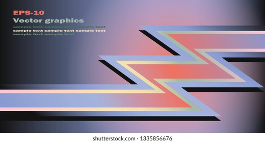 Business card. Creative background for flyers and banners. Simple angular shapes. Vector graphics