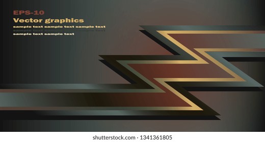 Business card. Creative background for flyers and banners. Simple angular shapes. Vector graphics