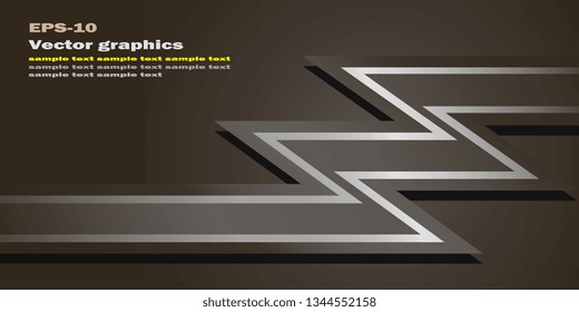 Business card. Creative background for flyers and banners. Simple angular shapes. Vector graphics