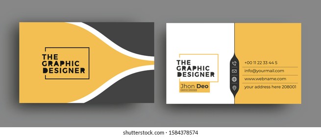 Business Card - Creative and Clean Modern Business Card Template.