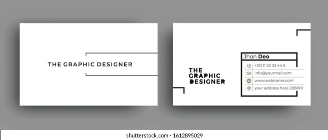 Business Card - Creative and Clean Modern Business Card Template.