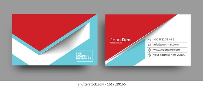 Business Card - Creative and Clean Modern Business Card Template.