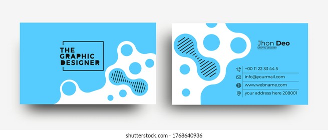 Tarjeta de visita - Plantilla de tarjeta de visita creativa y limpia.