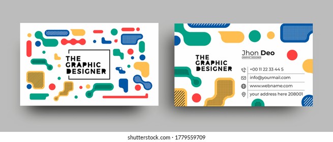 Tarjeta de visita - Plantilla de tarjeta de visita creativa y limpia.