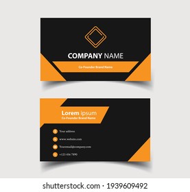 Business Card - Creative and Clean Business Card Template.	