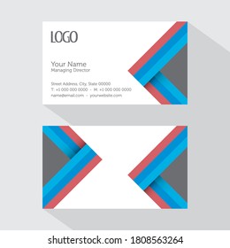 business card with creative design