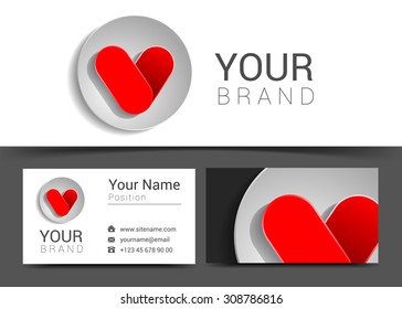 business card creative design template Corporate Identity logo.