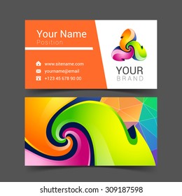 business card creative design template Corporate Identity logo.