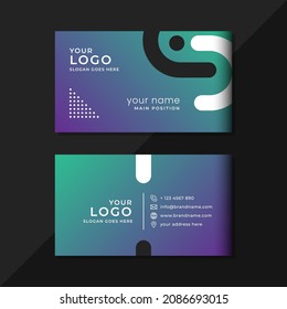 Business card - creative and gradient style business card template