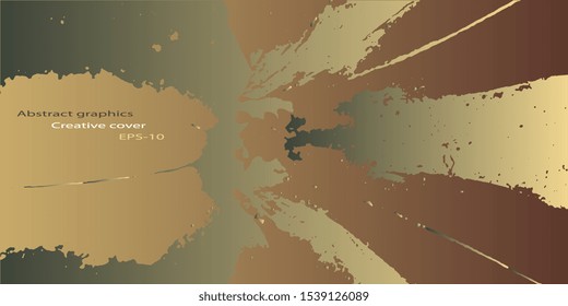 Business card. Creative vector background for banner and flyer. Designer decorative cover. Vector graphics. Abstract vintage background. Spotted textured background. Spots and blots. EPS-10