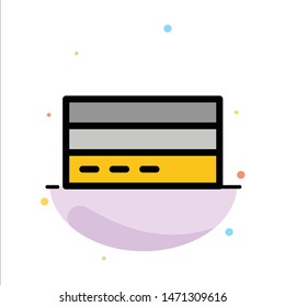 Business, Card, Credit, Finance, Interface, User Abstract Flat Color Icon Template. Vector Icon Template background