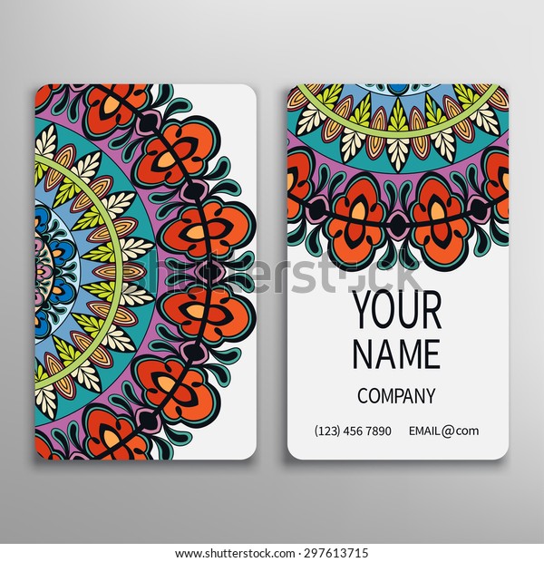 Business Card Decorative Ornamental Invitation Collection