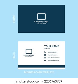 Business Card deign Template with Background   