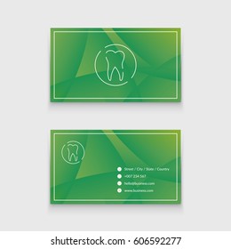 Business card for a dentist