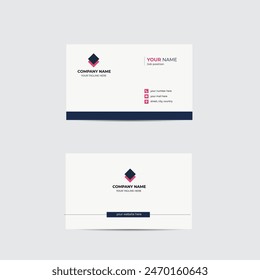 Business card design for business advertisement of brand. This business card is a simplistic, modern and professional print template for your new business card with colorful theme.	